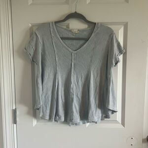 altar'd state size XS Light blue V-Neck T-shirt